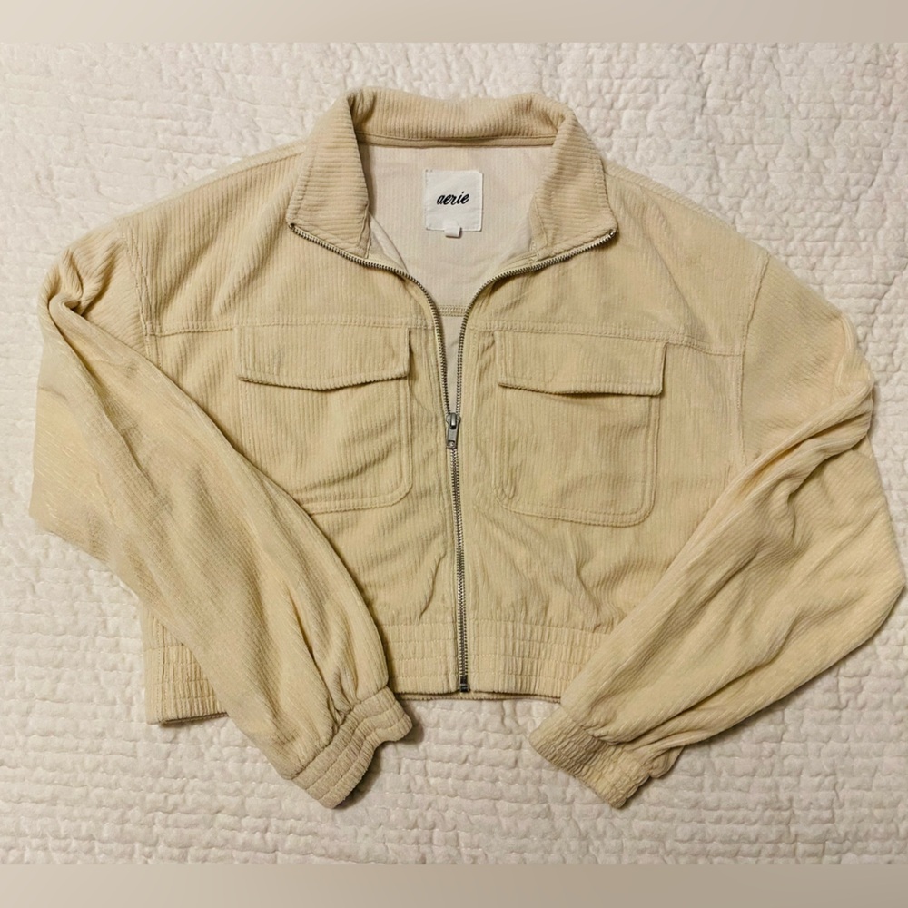 Aerie Cropped Zip Up